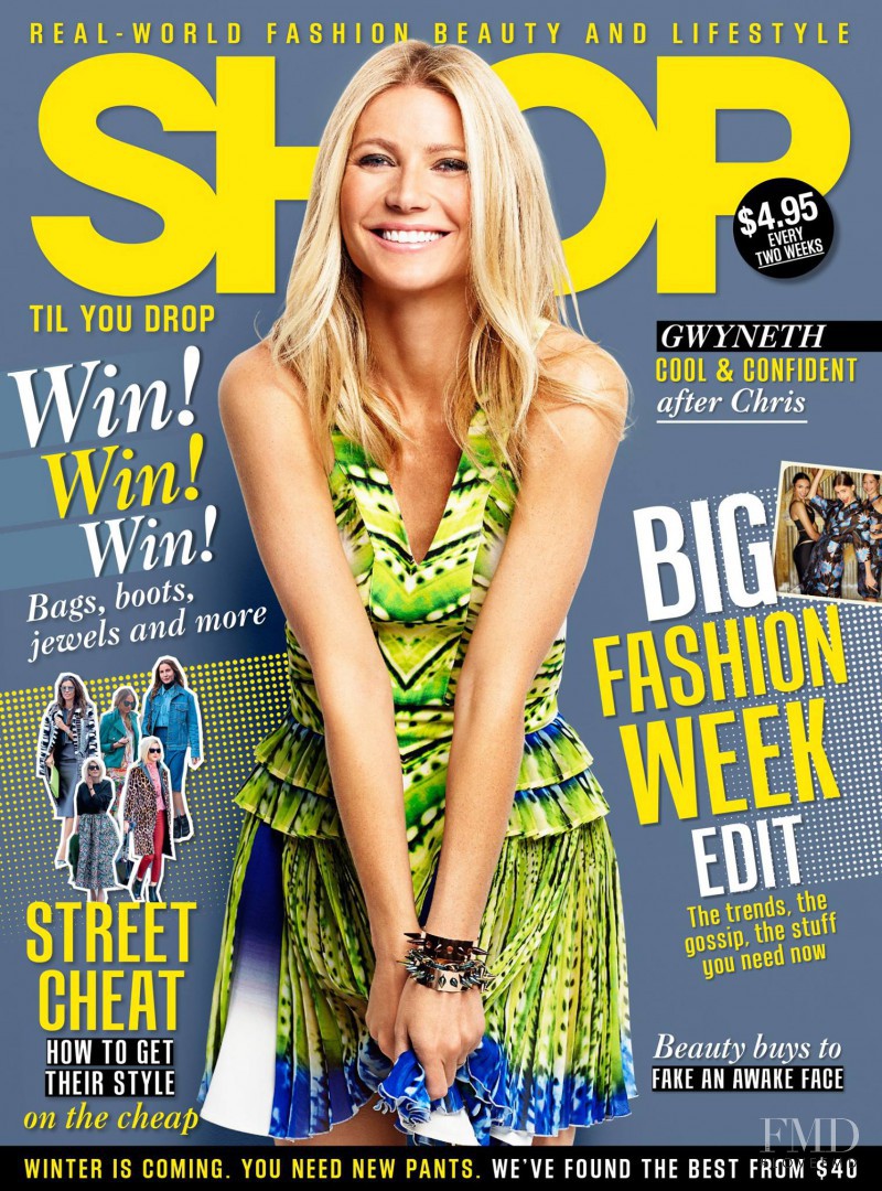 Gwyneth Paltrow featured on the Shop Til You Drop cover from May 2014