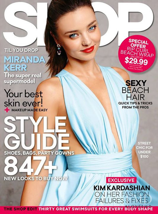 Miranda Kerr featured on the Shop Til You Drop cover from November 2014