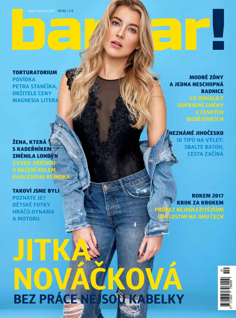 Jitka Novackova featured on the Barbar! cover from December 2017