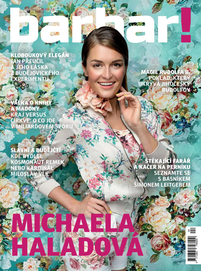 Michaela Haladova featured on the Barbar! cover from May 2017
