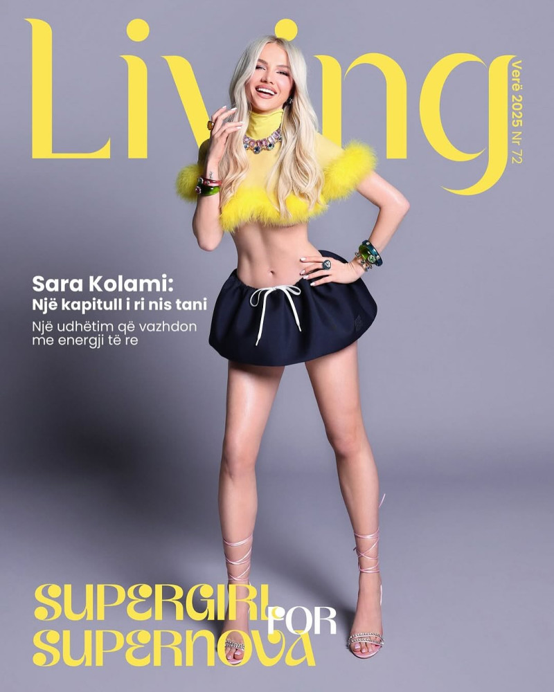 Sara Kolami featured on the Living Albania cover from June 2025