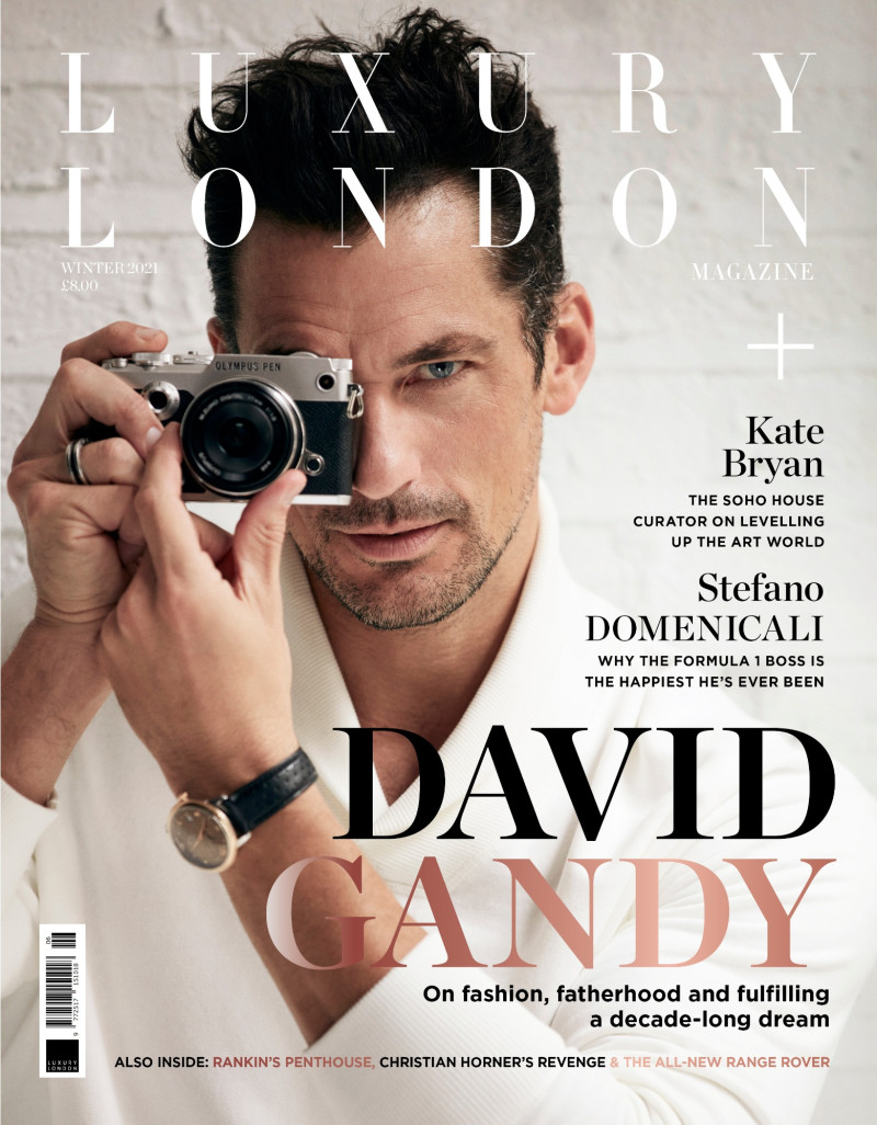 David Gandy featured on the Luxury London cover from December 2021