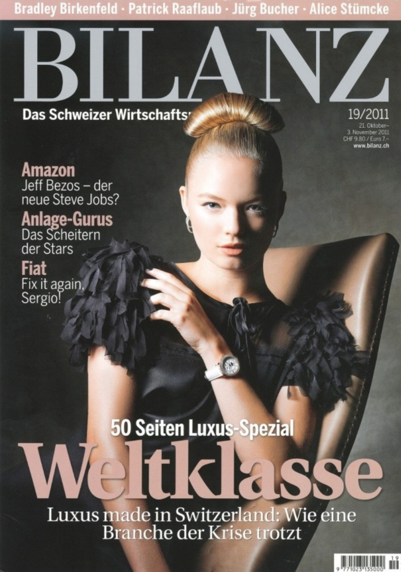 Sophie Reiser featured on the Bilanz cover from October 2011