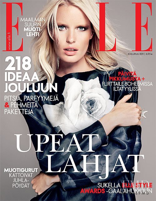Caroline Winberg featured on the Elle Finland cover from December 2011