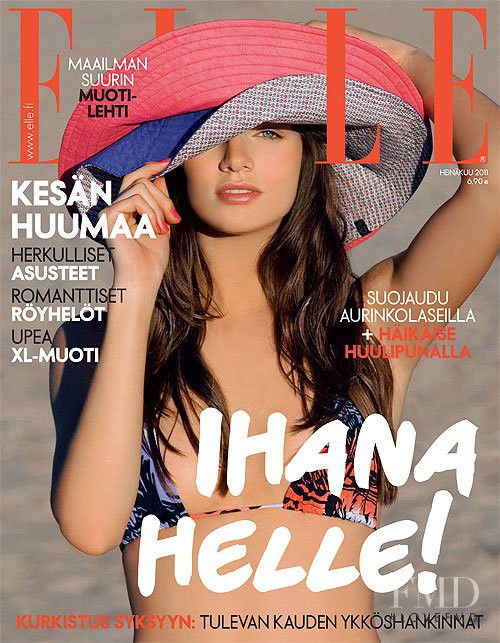 Ana Clara Lasta featured on the Elle Finland cover from July 2011