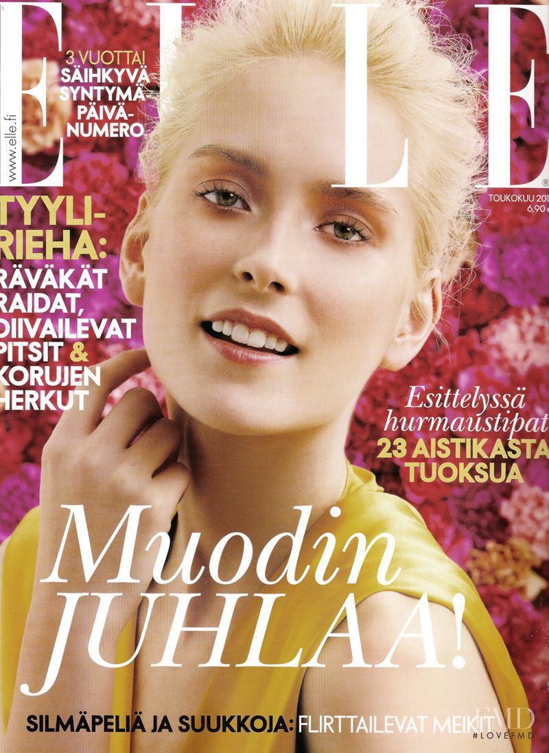 Anu-Maarit Koski featured on the Elle Finland cover from May 2011