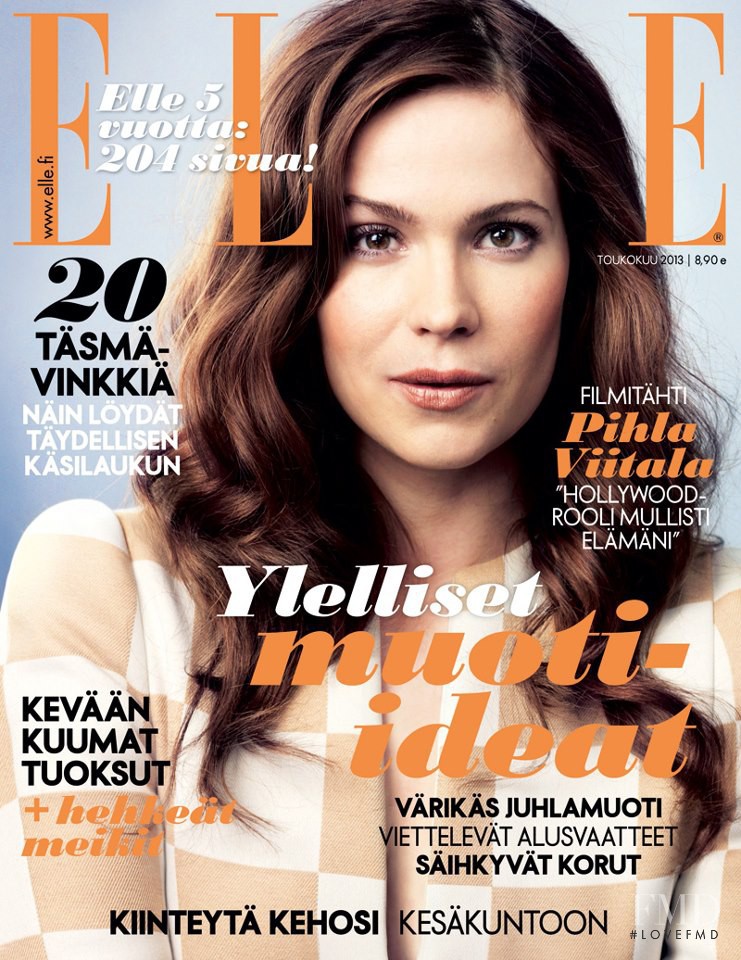 Pihla Viitala featured on the Elle Finland cover from May 2013