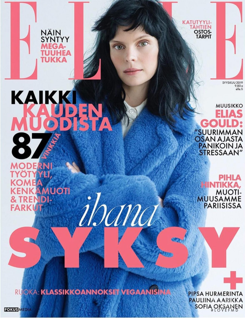 Pihla Hintikka featured on the Elle Finland cover from September 2019
