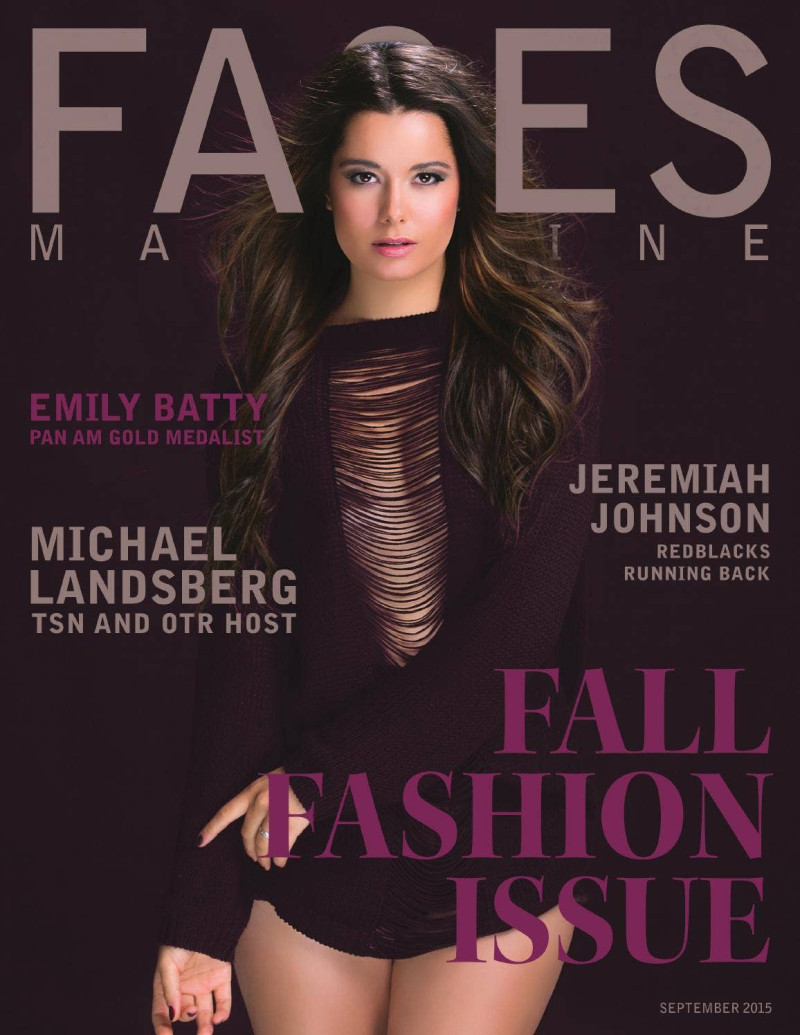  featured on the Faces Canada cover from September 2015