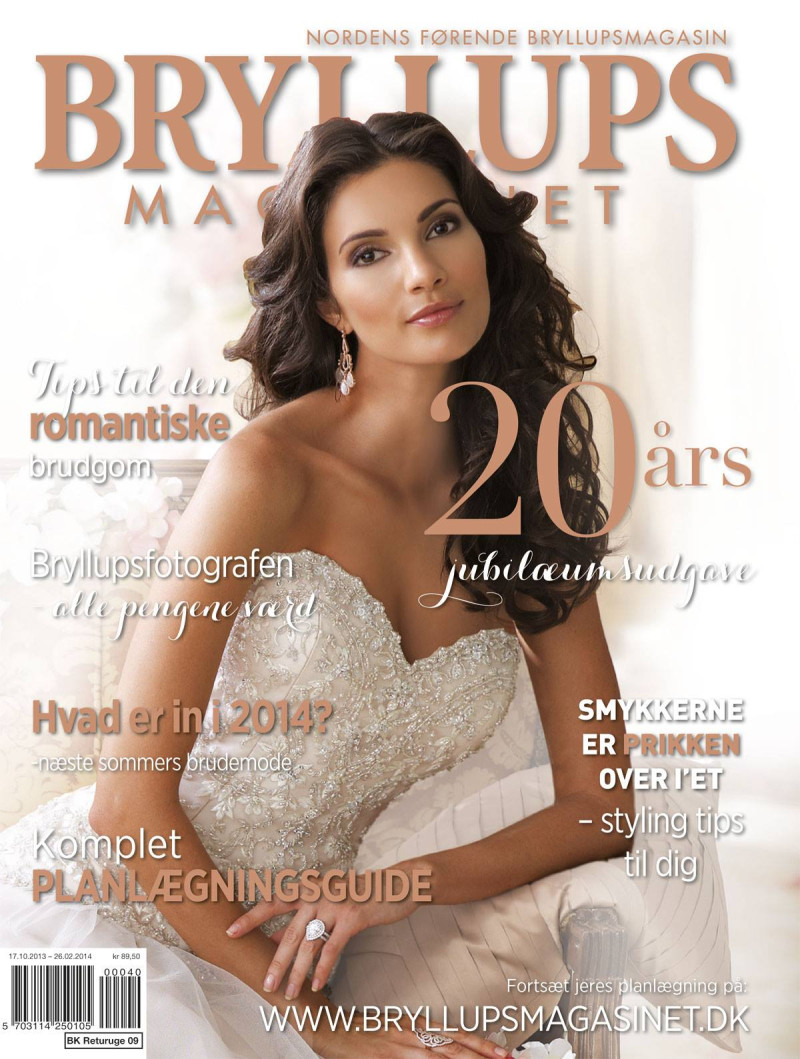 Teresa Moore featured on the Bryllups Magasinet cover from October 2013