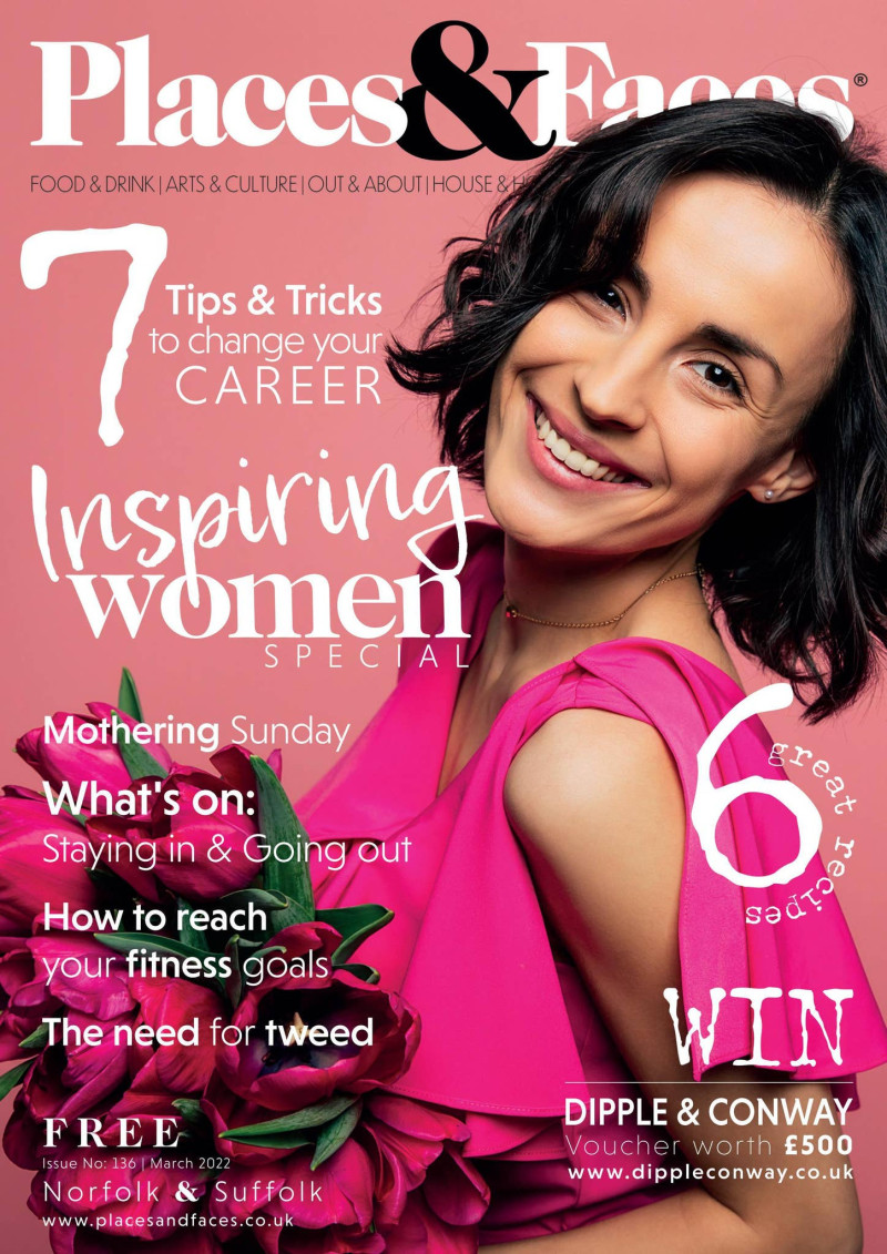  featured on the Places & Faces cover from March 2022