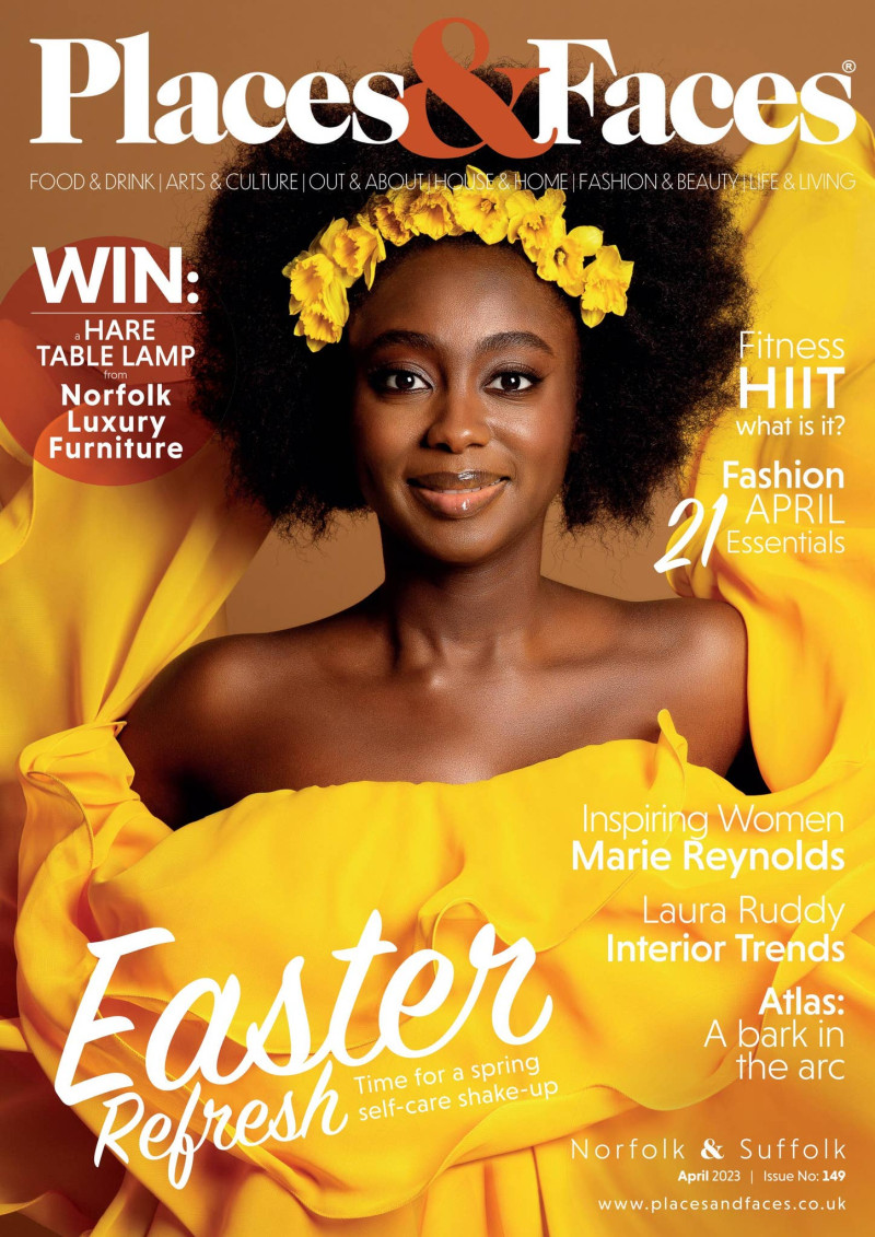  featured on the Places & Faces cover from April 2023