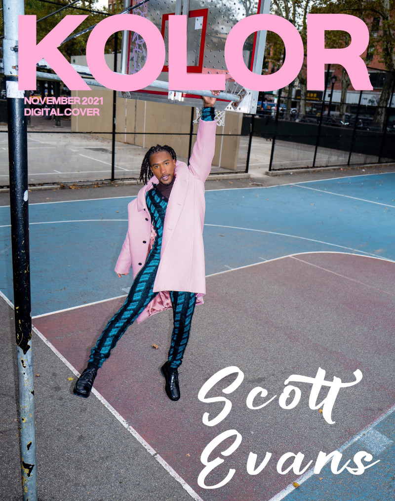 Scott Evans featured on the Kolor cover from November 2021