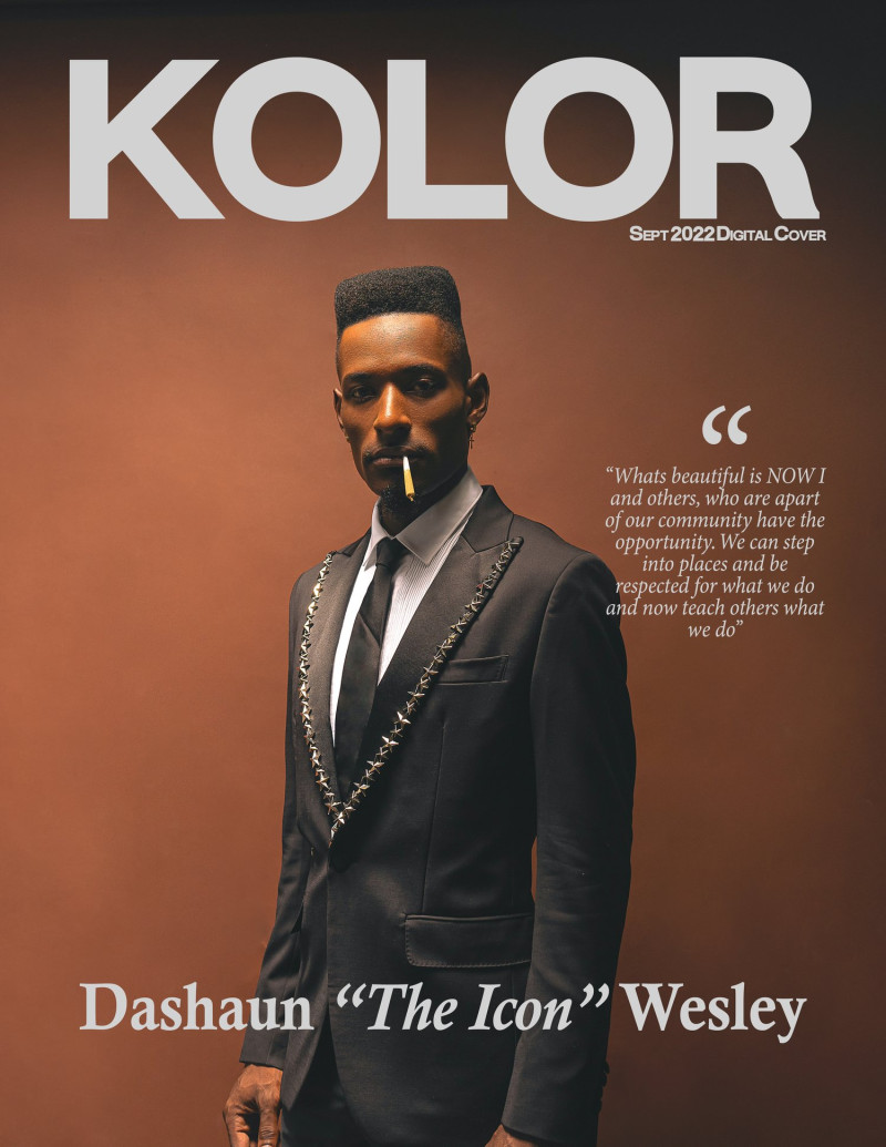 Dashaun Wesley featured on the Kolor cover from September 2022
