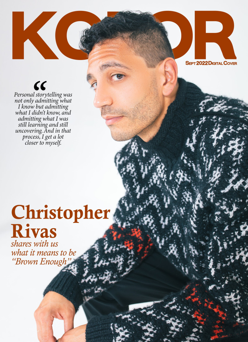 Christopher Rivas featured on the Kolor cover from September 2022