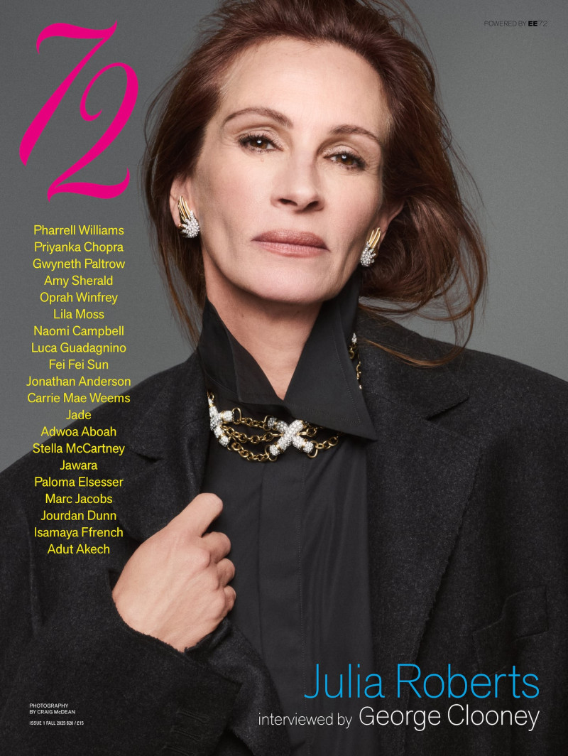 Julia Roberts featured on the 72 cover from September 2025