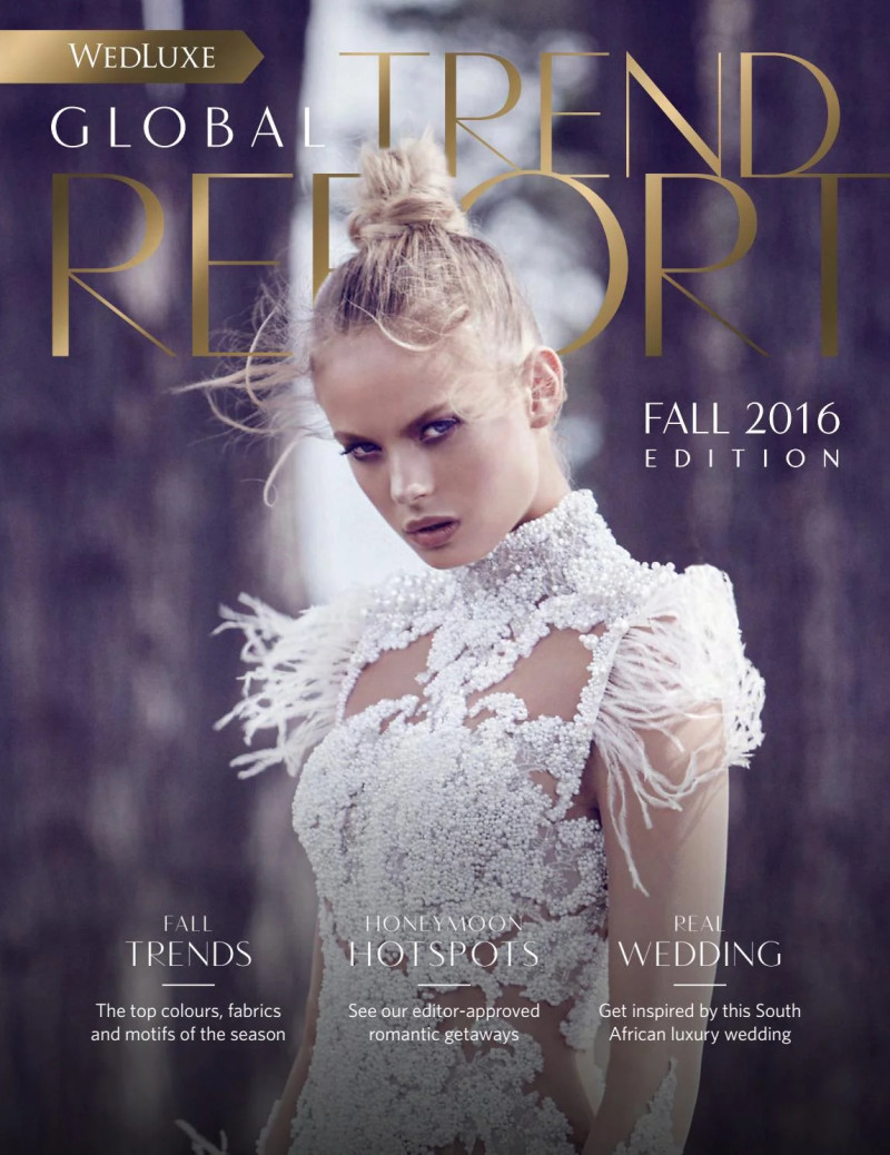 featured on the WedLuxe Global Trend Report cover from September 2016