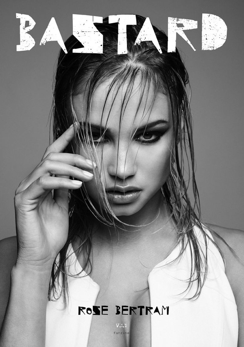 Stephanie Rose Bertram featured on the Bastard Fanzine cover from March 2016