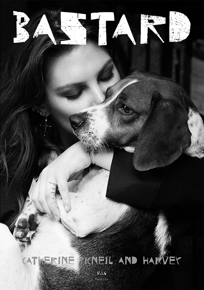 Catherine McNeil featured on the Bastard Fanzine cover from March 2016