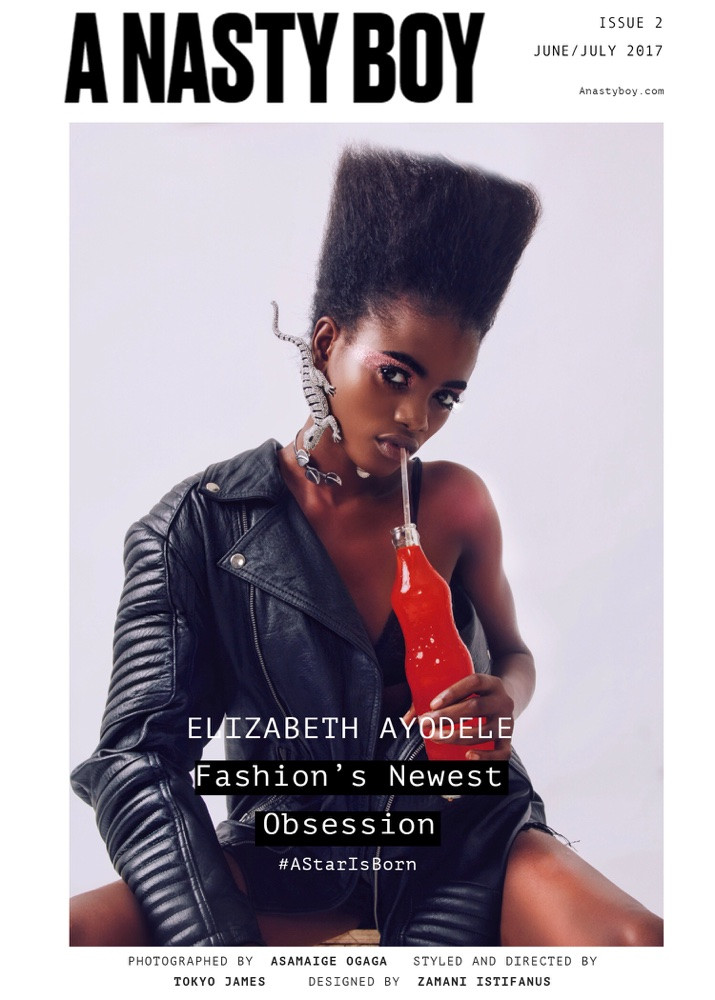 Elizabeth Ayodele featured on the A Nasty Boy cover from June 2017