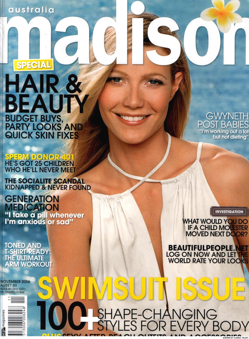 Gwyneth Paltrow featured on the madison cover from November 2006