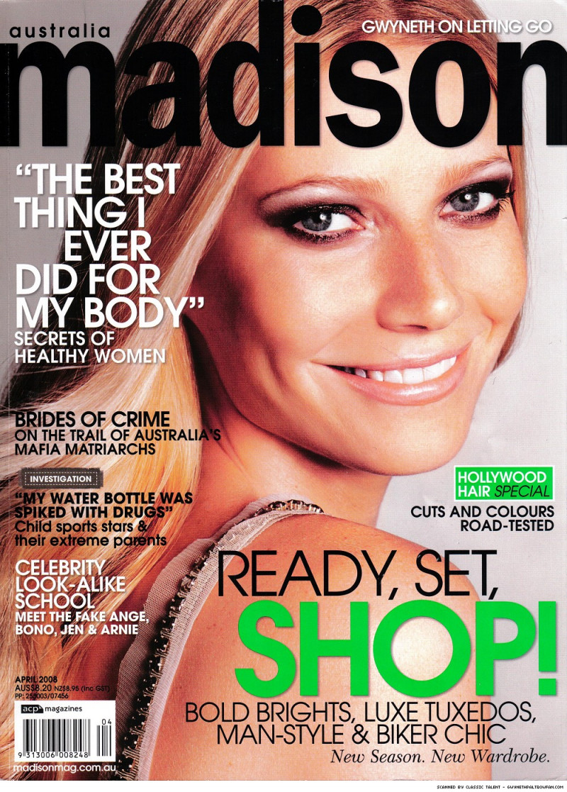 Gwyneth Paltrow featured on the madison cover from April 2008