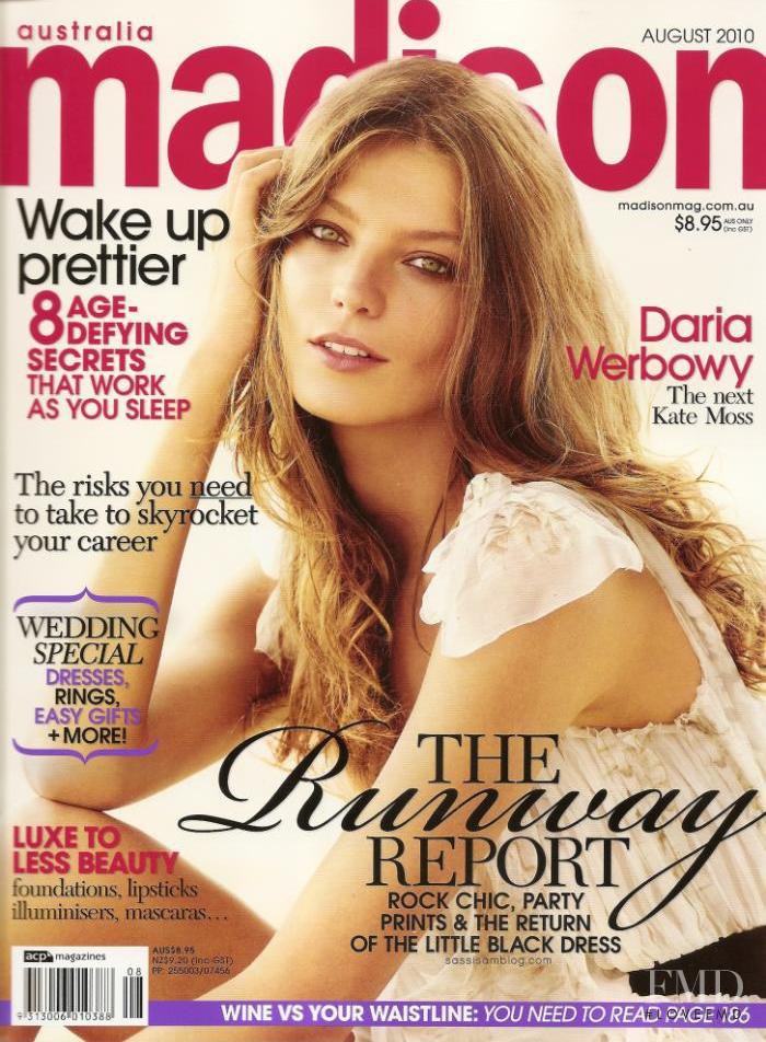 Daria Werbowy featured on the madison cover from August 2010