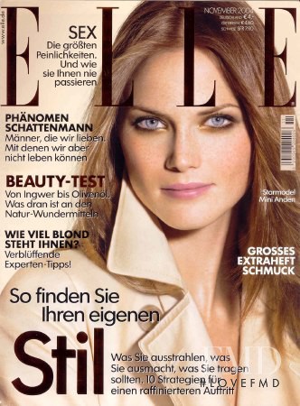 Mini Anden featured on the Elle Germany cover from November 2004