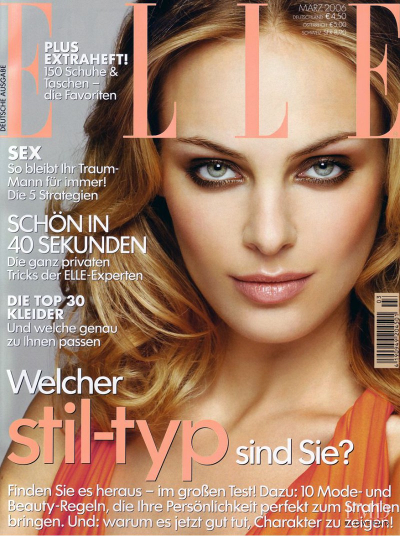 Sydonie Herrera featured on the Elle Germany cover from March 2006
