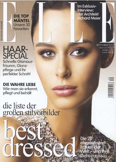 Nicole Trunfio featured on the Elle Germany cover from September 2007