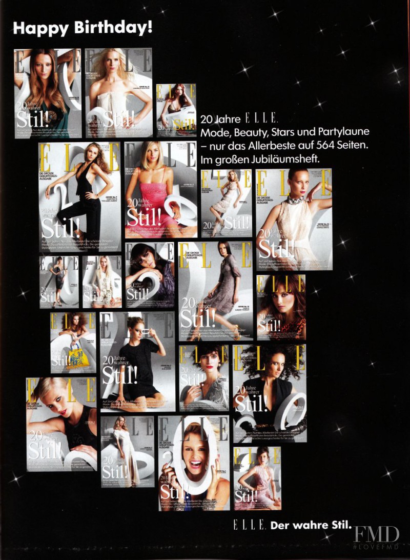  featured on the Elle Germany cover from October 2008