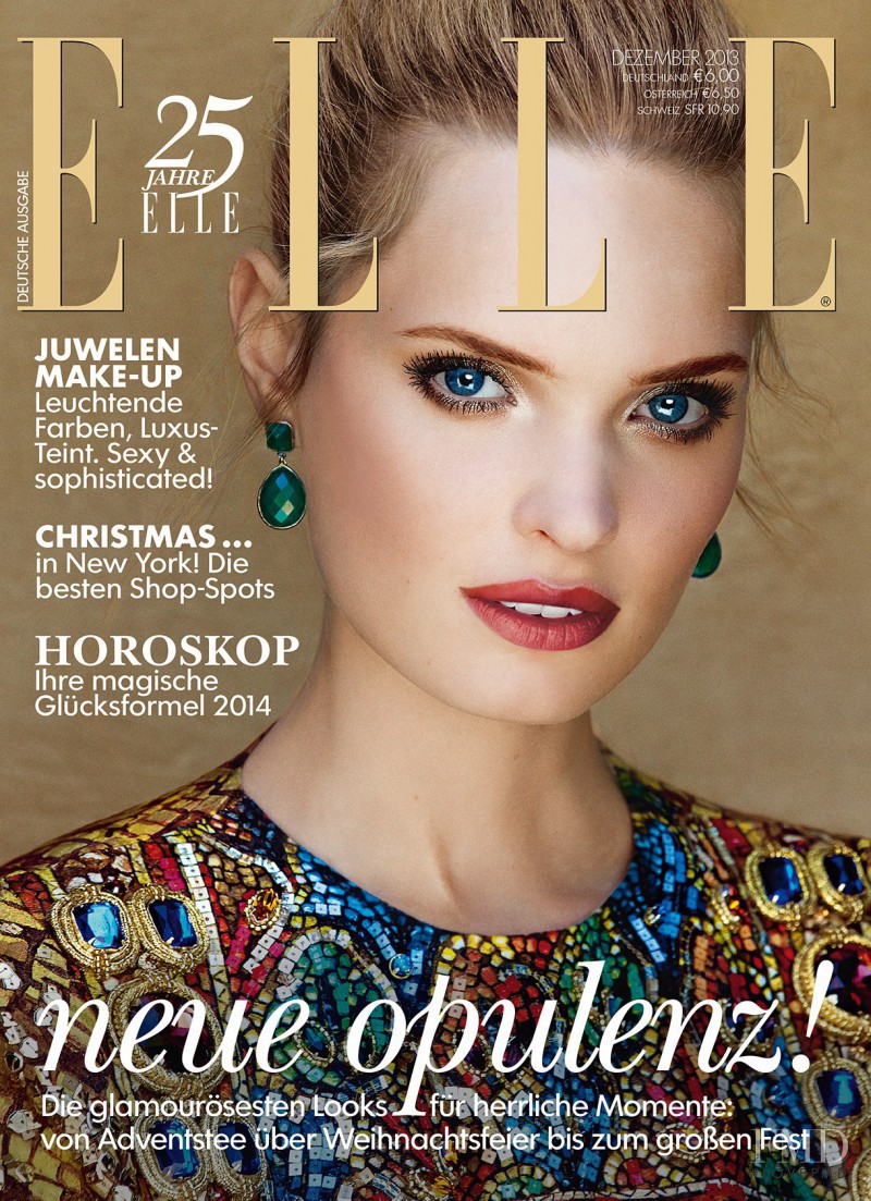 Agnete Hegelund featured on the Elle Germany cover from December 2013