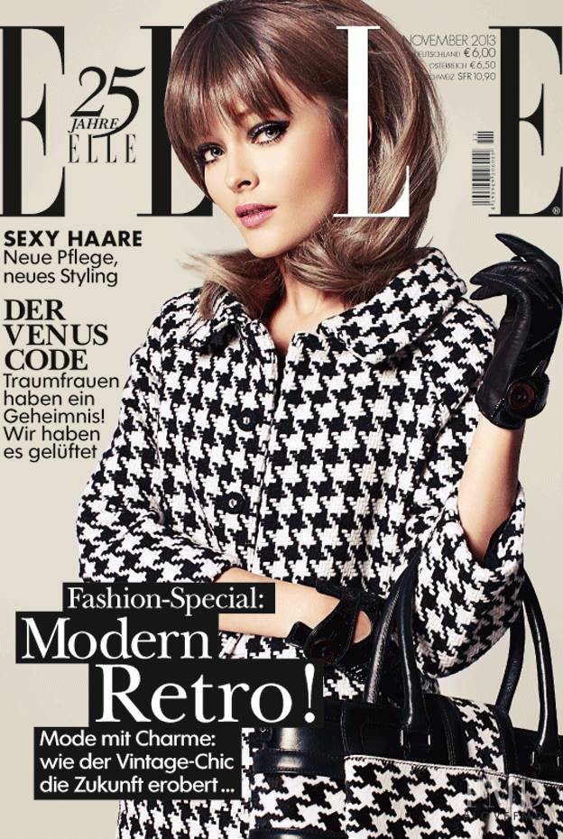 Olga Maliouk featured on the Elle Germany cover from November 2013