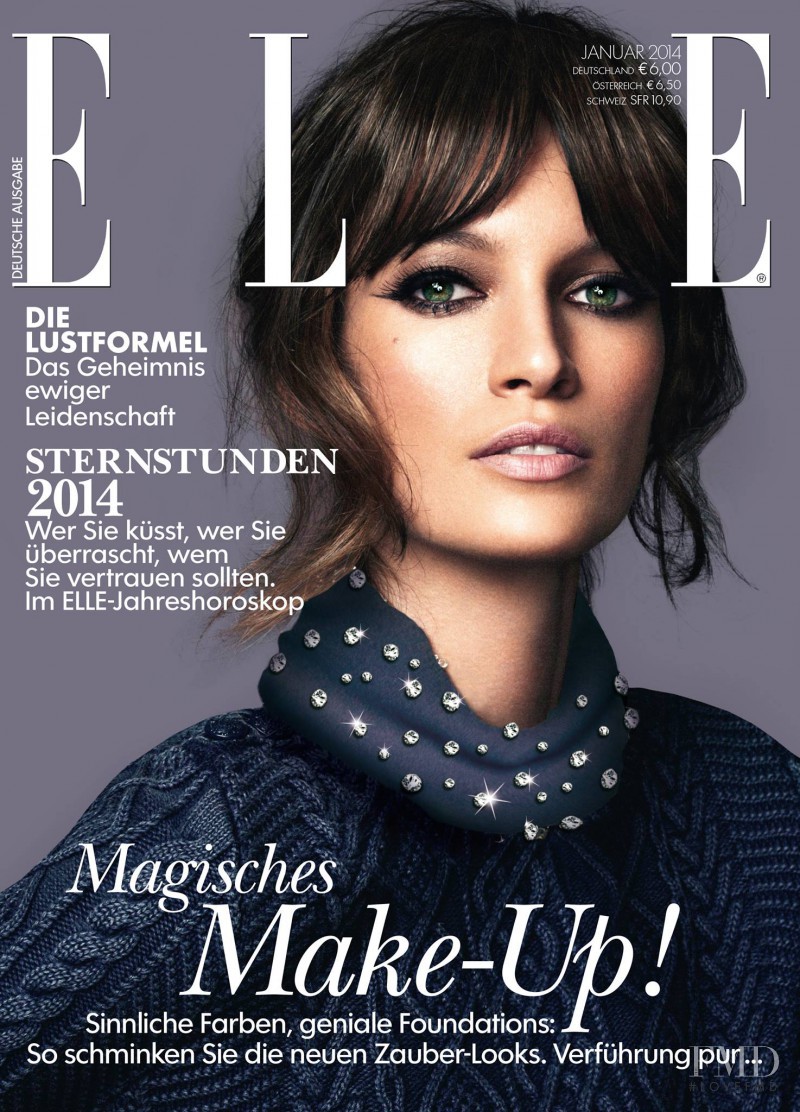 Jelena Kovacic featured on the Elle Germany cover from January 2014