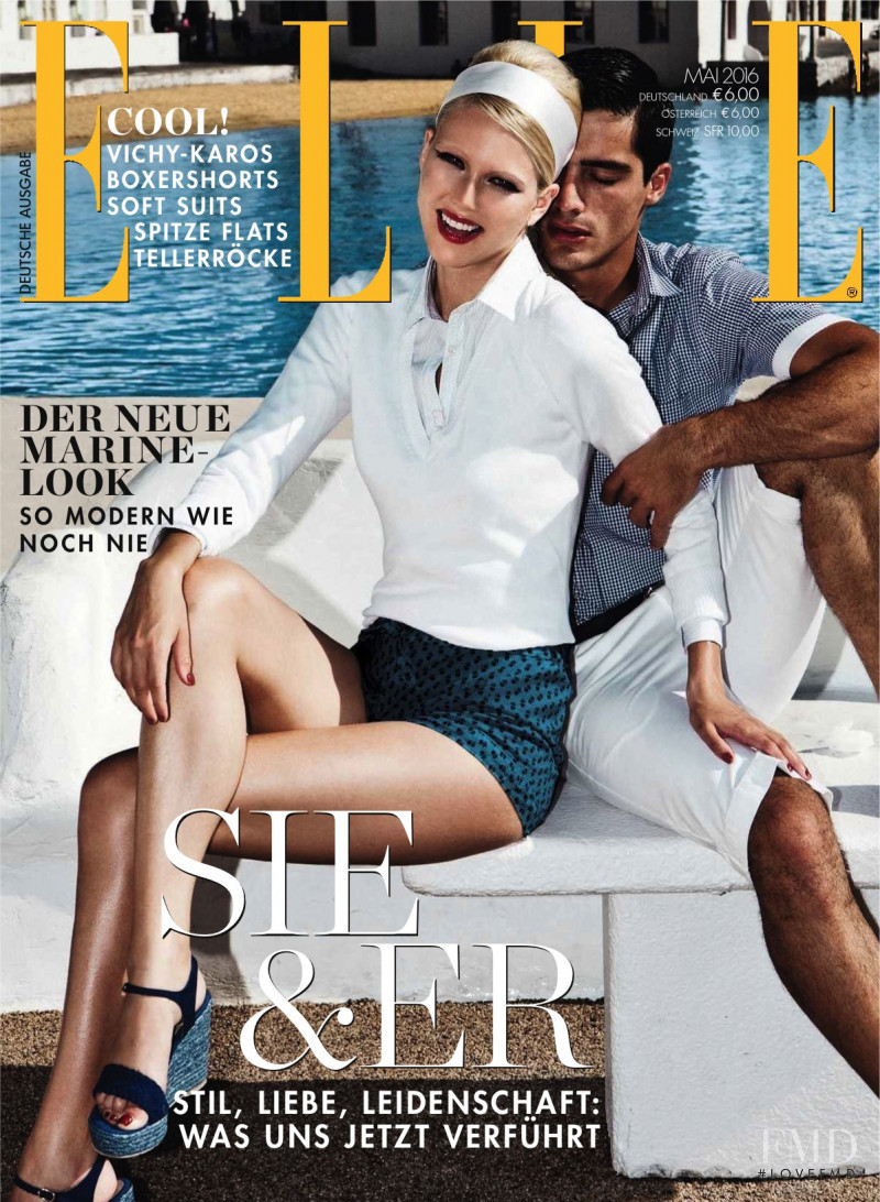 Nasia Mylona featured on the Elle Germany cover from May 2016