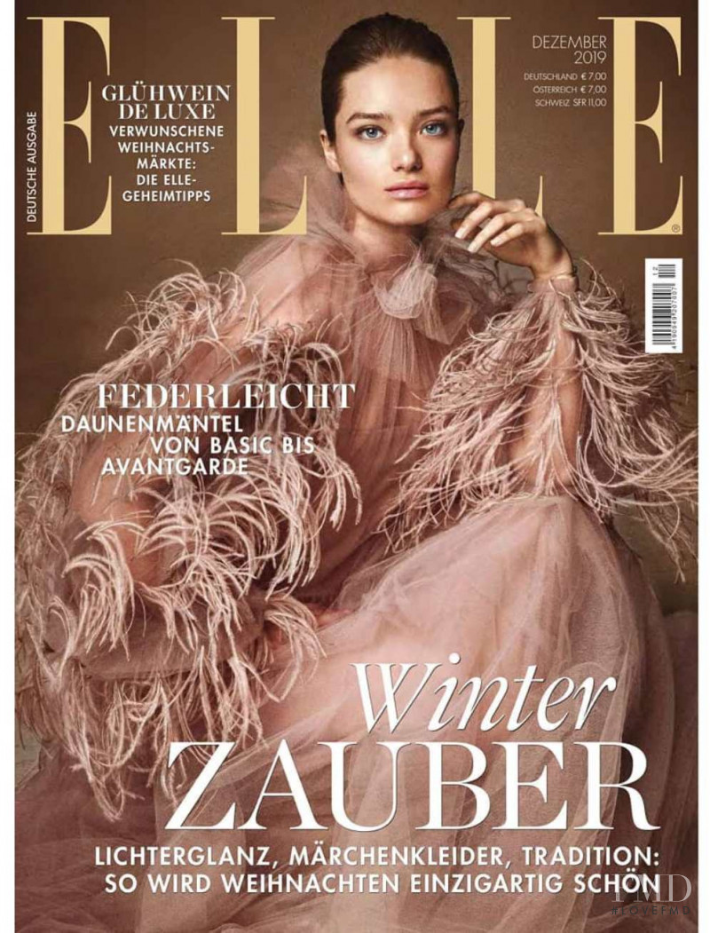 Myrtille Revemont  featured on the Elle Germany cover from December 2019