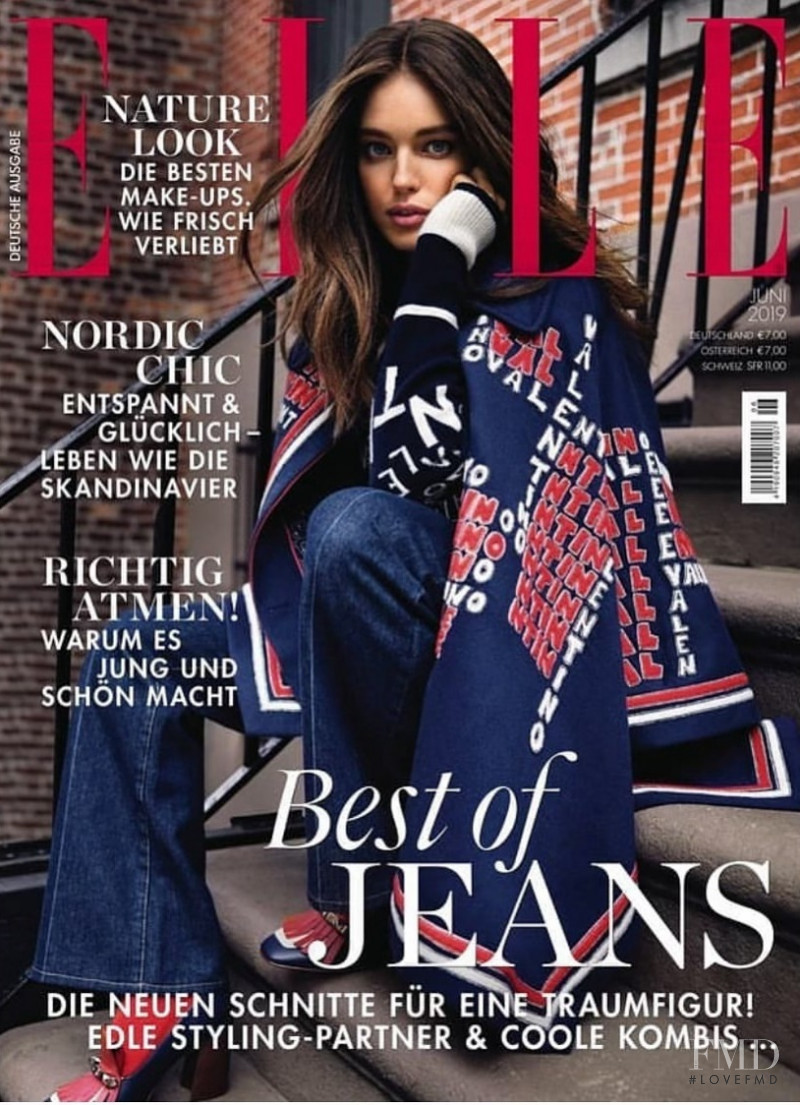 Emily DiDonato featured on the Elle Germany cover from June 2019