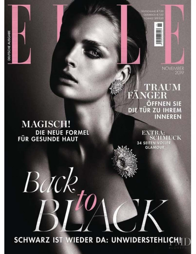 Gertrud Hegelund featured on the Elle Germany cover from November 2019