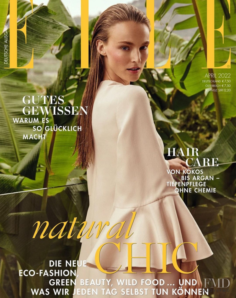 Ymre Stiekema featured on the Elle Germany cover from April 2022