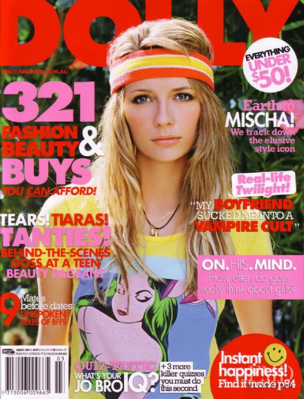 Mischa Barton featured on the Dolly cover from March 2009