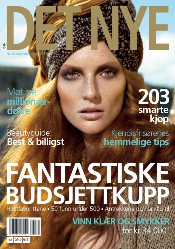 Sylvia Flote featured on the Det Nye cover from September 2010