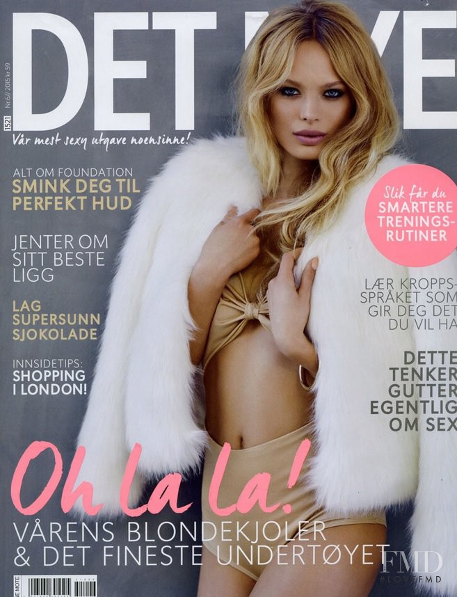 Victoria Germyn featured on the Det Nye cover from June 2015