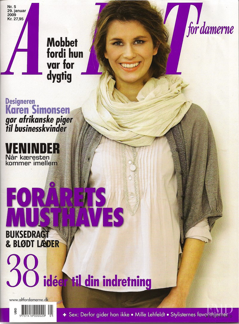 Karen Simonsen featured on the ALT for damerne cover from January 2009