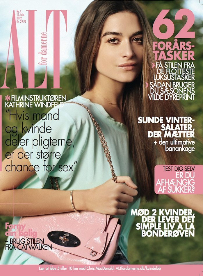 Natalia Bonifacci featured on the ALT for damerne cover from February 2012