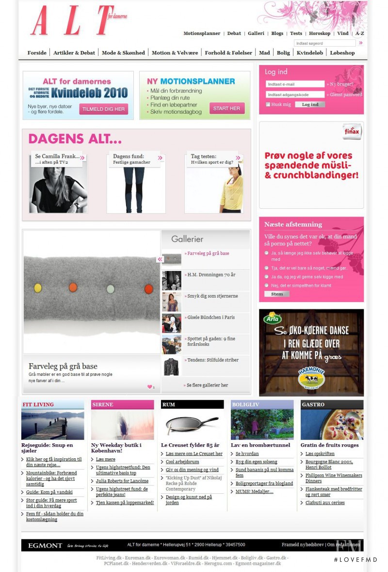  featured on the ALT.dk screen from April 2010