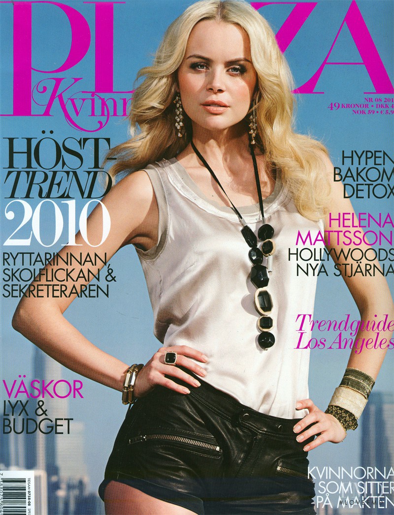 Helena Mattsson featured on the Plaza Kvinna cover from August 2010