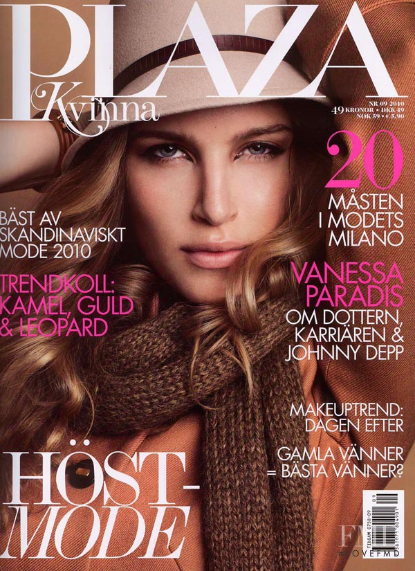 Karin Andersson featured on the Plaza Kvinna cover from September 2010