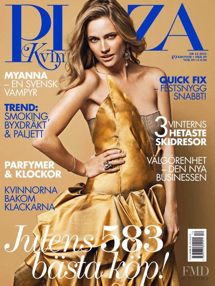 Maria Gregersen featured on the Plaza Kvinna cover from December 2011