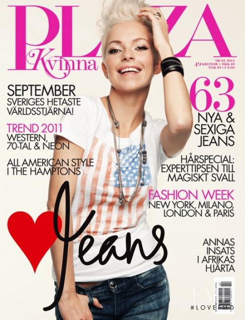 Petra Marklund featured on the Plaza Kvinna cover from February 2011
