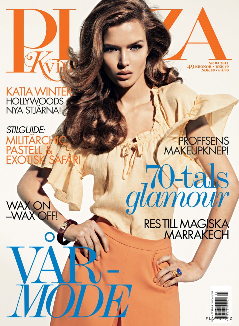 Josephine Skriver featured on the Plaza Kvinna cover from March 2011
